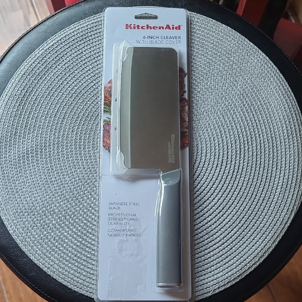 KitchenAid 6-Inch Cleaver with Blade Cover